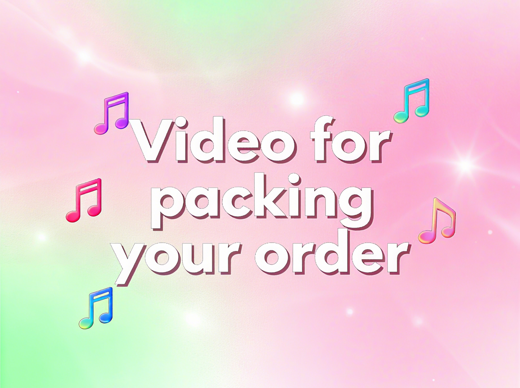 Video for packing your order